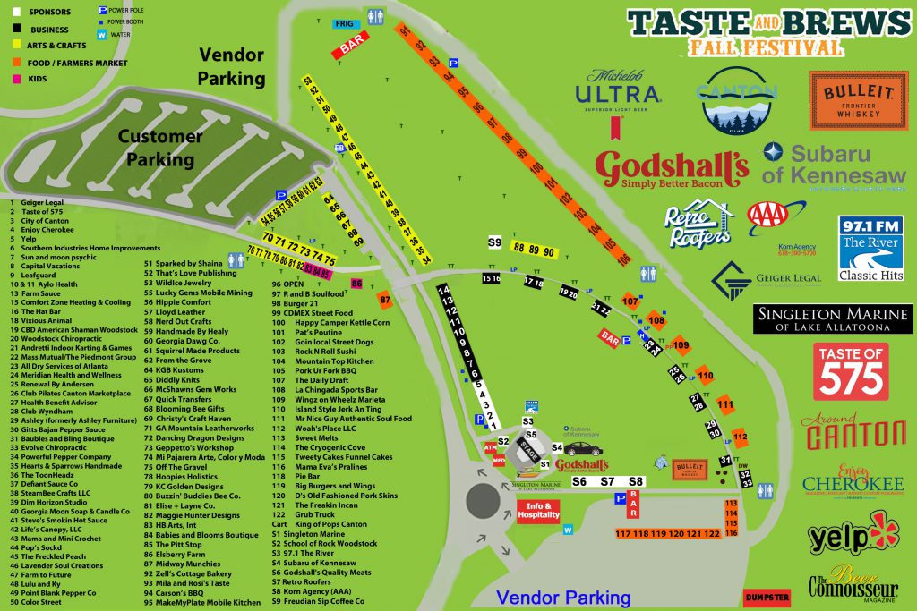 Taste & Brews Fall Festival | Map